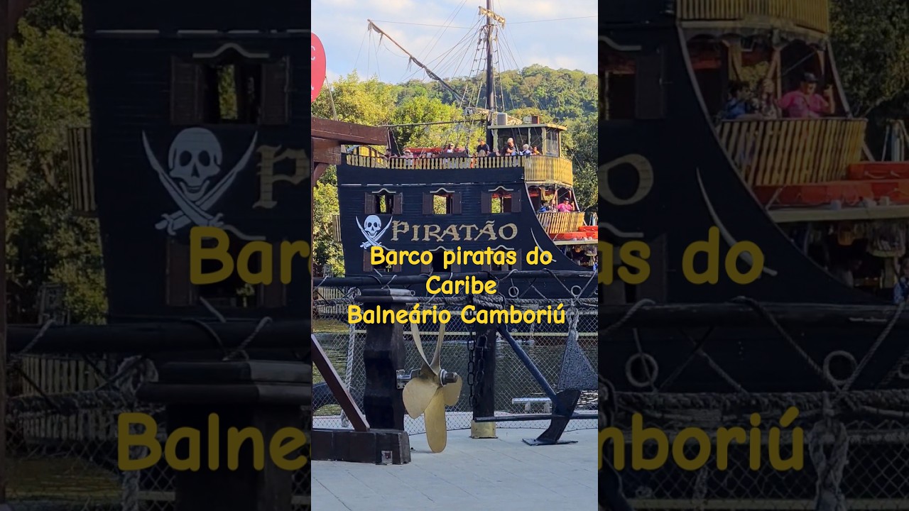 🔥Barco pirata  ☠️ Balneário Camboriú #balneário #praia #camboriú #férias #viagem