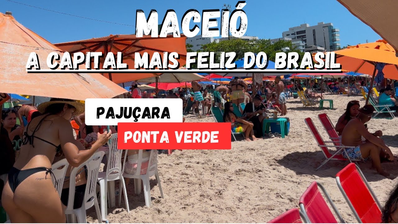 Praia de PAJUÇARA e PONTA VERDE – lotada de turista | MACEIÓ é massa 08 de Dez 2024