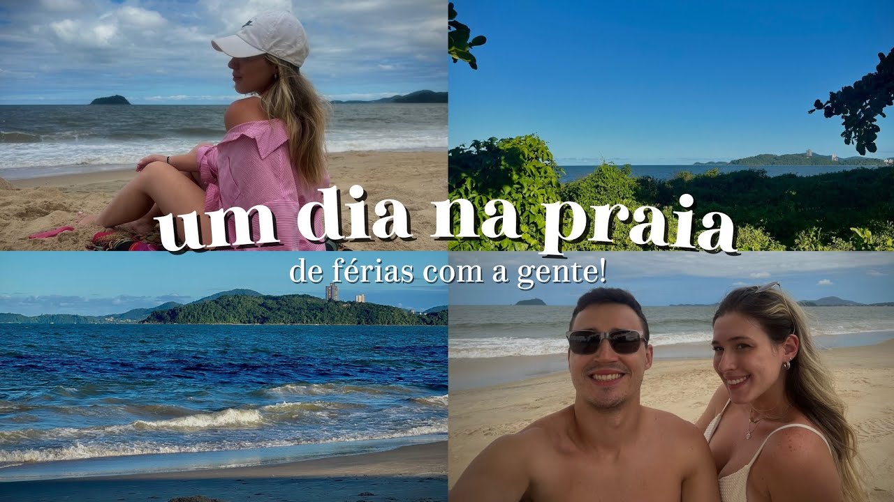 VLOG | um dia na praia de férias com a gente!